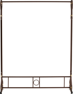 Perchero Metálico Marrón Antiguo, Soporte Independiente para Ropa con Barra para Colgar y Ganchos de Esquina para Dormitorio - Product Image 3