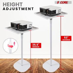 Support de projecteur universel sur pied réglable 53 pouces pour la maison, le bureau et le studio - Product Image 2