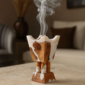 ที่ใส่ธูปไม้อีพอกซีเรซินเตาเผาอาหรับหรูหราเป็นมิตรกับสิ่งแวดล้อม - Product Image 3