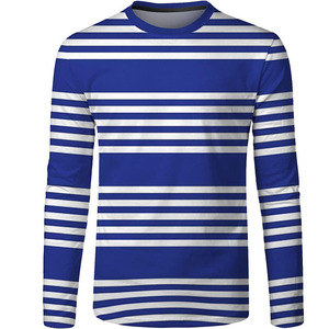 Camiseta deportiva personalizada de LICRA y algodón de alta calidad para hombre, informal, lisa, ajustada, para correr, gimnasio, estampado de logotipo, transpirable - Product Image 6