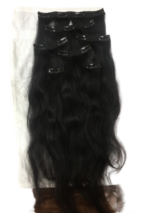 ผมเรีมีแบบคลิปหนีบผมเนื้อนุ่มแบบไม่ผ่านการแปรรูปคุณภาพระดับสุดยอดของอินเดีย - Product Image 4