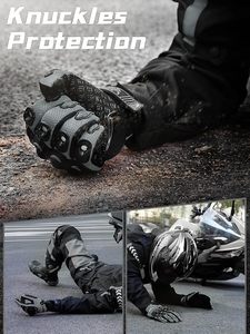 Guantes de Motociclismo Transpirables con Protección Completa para los Dedos y Nudillos - Product Image 3