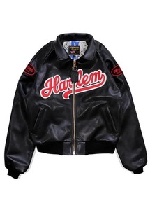 ฟลาย จีนิอุส เอ็กซ์ แวนสัน |   เสื้อแจ็คเก็ตบอมเบอร์ |   HARLEM-LEATHER เสื้อผ้าสตรีทแวร์กันลมแบบอุ่นได้ เป็นมิตรกับสิ่งแวดล้อม สีดำล้วน/สีชมพูบานเย็น - Product Image 4