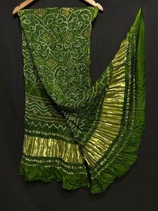 Dupatta en soie modale pure Rai Bandhej avec un design traditionnel fantaisie, collection de vêtements ethniques de qualité supérieure pour les occasions festives - Product Image 6