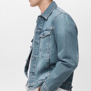 Wholesale <b>Mens</b> <b>Denim</b> <b>Jacket</b> Classic Blue Jean <b>Jacket</b> Casual Slim Fit Outerwear Coat for Autumn and Winter - Product Image 4