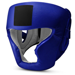 Protector de Cabeza Premium Azul Rey para Sparring - Protector Facial Anti-Impactos - Casco de Espuma Multicapa Ajustable - Product Image 1