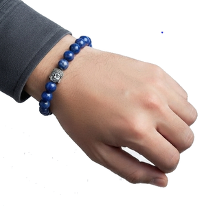 High Quality Lapis lazuli <b>Beads</b> Buddha <b>Bracelet</b> Romantic Gift Fashion Charm Jewelry for <b>Men</b> Women Energy Meditation - Product Image 3