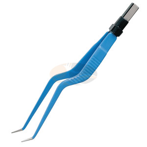 Pinces bipolaires angulées à pointe de 0,5 mm, 1,0 mm, 2,0 mm, 18 cm, antiadhésives, pour neurochirurgie, de type européen - Product Image 5