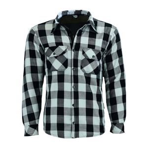 Chemise en flanelle classique pour homme, unisexe, décontractée, à boutons, manches longues, en coton, à carreaux, confortable, pour l'intérieur et l'extérieur. - Product Image 4