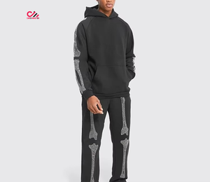 Ropa de Moda a Bajo Precio, Chándal con Pedrería para Hombre, Talla Grande, con Capucha, Informal, Sólido, para Uso en Exteriores en Invierno, Ecológico, al Mejor Precio - Product Image 5