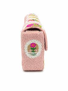 Sac de soirée à rabat floral perlé, sac à bandoulière fait main et tendance pour les soirées - Product Image 2