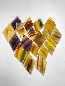 Cabujones de Fluorita Arcoíris Natural Pulidos para Joyería y Venta al por Mayor - Product Image 2