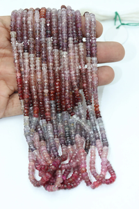 Cuentas de Rondelle facetadas de espinela múltiple AAA, 4,5-5mm, 16 pulgadas, cuentas cortadas de piedras preciosas naturales, venta al por mayor para la fabricación de joyas - Product Image 3