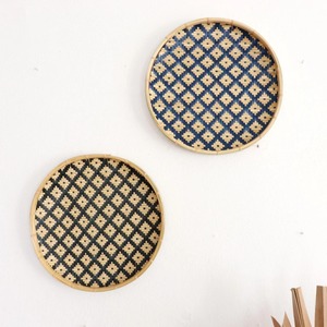 Cheap price decorative bamboo tray natural weaving trays for storage & decor boho home accessories - Product Image 3