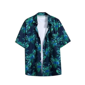 Conjunto de Camisa y Pantalones Cortos para Hombre, Poliéster, Ropa de Playa Tropical en Oferta, Conjunto de Dos Piezas - Product Image 6