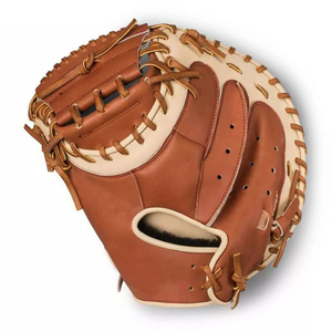 Guantes de béisbol ajustables con acolchado protector para hombres, guantes ligeros para atrapar pelotas de béisbol - Product Image 5