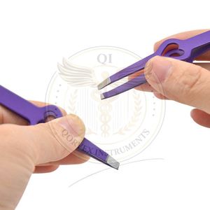 Purple Plastic Eyelash Tweezers with Heart-Shaped Handle Smooth Tip <b>Precision</b> <b>Tool</b> for Eyelash Application - Product Image 4