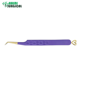 Pinces à cils premium pour extensions, design cœur, droites et à 45 degrés °   Outil chirurgical d'isolation - Product Image 6