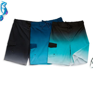 Short de bain pour adulte, antibactérien, bleu, flexible, décontracté, pour hommes, taille élastique, séchage rapide, respirant - Product Image 6