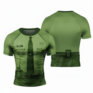 เสื้อผ้ากีฬา ชุดว่ายน้ำ ขายดี รับผลิตแบบ OEM ODM MOQ ต่ำ ออกแบบโลโก้ตามสั่ง เสื้อรัชการ์ด เสื้อยืดออกแบบโลโก้ตามสั่ง - Product Image 4