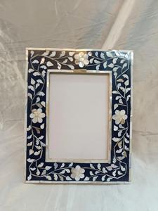 Cadre photo motif nacre fait main, décoration murale et de table, blanc, vente en gros, cadre photo moderne, cadeaux et décoration - Product Image 5