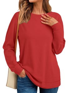 T-shirt col rond pour femme, anti-rétrécissement, durable, à fermeture éclair, très demandé, dernière collection printemps, en tissu tendance, le plus vendu - Product Image 4