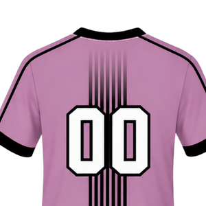 Dusty Pink <b>White</b> Rugby Jersey <b>Short</b> <b>Sleeve</b> V Neck Team Uniform Breathable Lightweight Custom Training Sportswear <b>Shirt</b> - Product Image 4