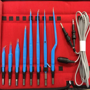 Jamso Industries 9-Piece Manual Titanium Bipolar Forceps Set for <b>Neurosurgery</b> Customized Size Color CE Certified Reusable - Product Image 4