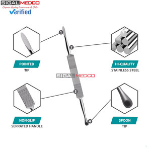 Instruments chirurgicaux dentaires pour interventions implantaire en chirurgie buccale, extraction dentaire, travail de laboratoire parodontal et éleveurs périostiques - Product Image 6