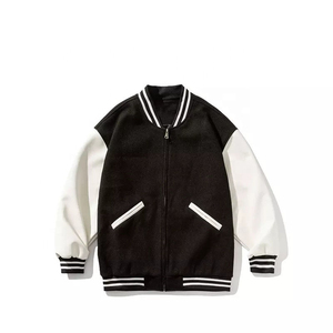 Veste universitaire décontractée de qualité supérieure pour hommes, col montant, style streetwear, vêtements d'hiver, vente de vestes pour hommes - Product Image 3