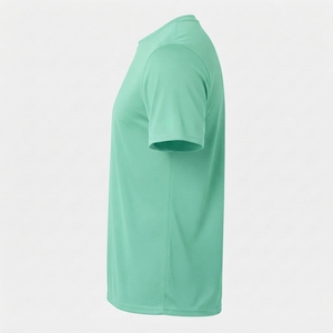 เสื้อยืดคอกลมผู้ชายผ้าฝ้ายจากโรงงานโดยตรง รับออกแบบเสื้อยืดเปล่า สั่งซื้อจำนวนมาก เสื้อยืดคอกลมแฟชั่นผู้ชายแบบพื้นฐาน - Product Image 3