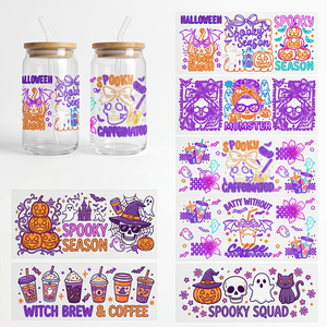 Película Adhesiva de Transferencia en Frío UV de 16oz para Envolturas de Vasos, Lista para Aplicar, Resistente al Agua, para Vasos de Vidrio y Manualidades DIY - Product Image 1