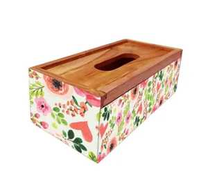 Porte-mouchoirs artisanal Deco Elite, accessoire de table haut de gamme, boîte à mouchoirs Urban Glow, support décoratif de luxe - Product Image 3
