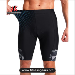 High Performance Eco-Friendly Breathable Spandex/Polyester <b>Cycling</b> <b>Shorts</b> Customizable Options Men-Padded Comfort Quick Dry - Product Image 1