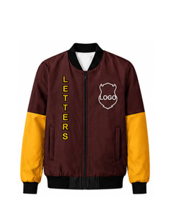 เสื้อแจ็คเก็ตบอมเบอร์คอร์ดูรอยปักลาย Iota Phi แบบสั่งทำพิเศษ คอตั้ง ซิปปิด คุณภาพเยี่ยม ระบายอากาศได้ดี สำหรับผู้ชายสไตล์กรีก - Product Image 1