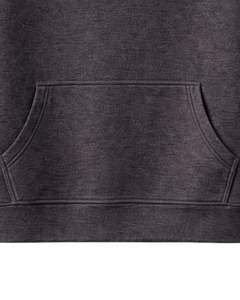 Sweat-shirt léger à manches courtes pour homme, en molleton de coton, couleur anthracite et sauge, avec poche kangourou, style streetwear décontracté, idéal pour l'été - Product Image 5