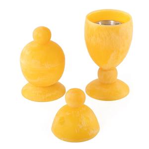 Brûleur d'encens miniature coloré en os et résine incrusté, support d'encens religieux pour le Ramadan et les cadeaux - Product Image 1