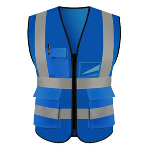 เสื้อกั๊กนิรภัยสะท้อนแสงสีเหลืองสำหรับงานก่อสร้างกลางแจ้งสำหรับวิศวกรชาย  พร้อมโลโก้สั่งทำพิเศษ - Product Image 5