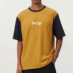 Camiseta de Hombre con Logotipo Personalizado, Corte Cuadrado, Algodón Grueso de 280 g/m², Cuello Redondo Acordonado, Hombros Caídos, Estilo Urbano, Tallas Grandes - Product Image 4