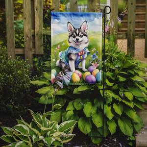 Multicolor Alaskan Klee Kai Easter Egg Hunt Garden Flag Mailbox Banner Décorative Yard Banner for Patio Artwork for Flower Beds & Lawn - Product Image 2