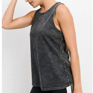 Débardeur Athlétique Confortable pour Femme – Tenue Quotidienne Décontractée et de Fitness – Respirant, Séchage Rapide, Couleur Unie, Tissu Tricoté - Product Image 1