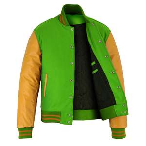 Vestes universitaires en cuir/laine, style personnalisé, très demandées, en vente en ligne à prix réduit. - Product Image 2