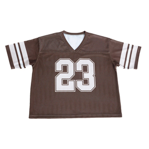 Camiseta Deportiva Corta de Fútbol, Estilo Boxy, Tejido de Poliéster Transpirable, Antibacteriana, para Fanáticos del Fútbol y Béisbol - Product Image 1