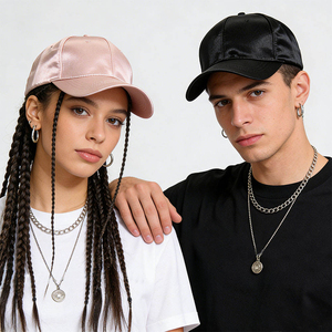 Gorra de Béisbol de Satén de Alta Calidad para Mujer, Primavera-Verano, Color Sólido, Estilo Coreano, Unisex, Casual, Protección Solar, para Estudiantes - Product Image 6