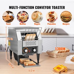 Commercial Conveyor Belt <b>Toaster</b> Oven Heavy Duty Stainless Steel 150 Slices/Hour Commercial Bakery Equipment Electric Commercial - Product Image 2