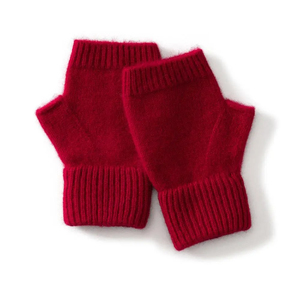 Winter Knitted <b>Fingerless</b> <b>Gloves</b> Thermal Wrist Length Casual Polyester/Cotton Quick Dry Outdoor Gray - Product Image 2