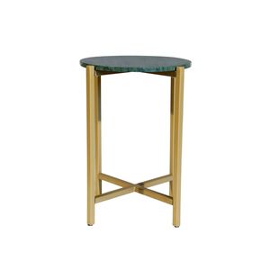21-Inch <b>Marble</b> <b>Side</b> <b>Table</b> for Living Room Console <b>Tables</b> with Metal Frame - Product Image 2
