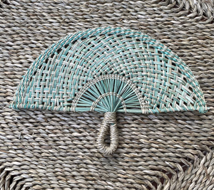 Handwoven Seagrass Hand Fan Vietnam Eco Cooling Tool Rustic Decoration Wedding Souvenir Gift Item - Product Image 5