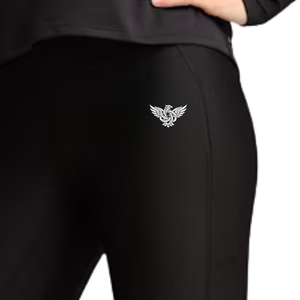 Leggings de yoga personnalisés pour femmes, taille haute, longueur intégrale, avec poches, extensibles, légers, en Spandex/Nylon, pour l'entraînement, la course à pied, la gym, la remise en forme - Product Image 3