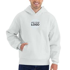 Ventes en gros de sweats à capuche en coton uni brodés, étiquette privée, coton de haute qualité, sweats à capuche tendance - Product Image 6